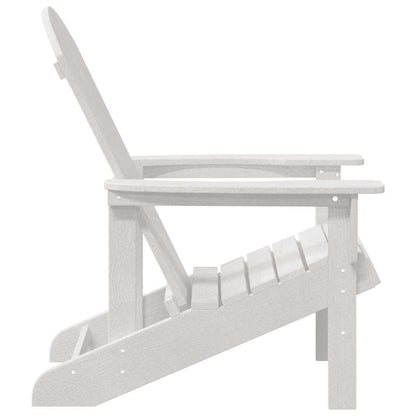 Adirondack Chair White 74 x 82 x 92cm HDPE