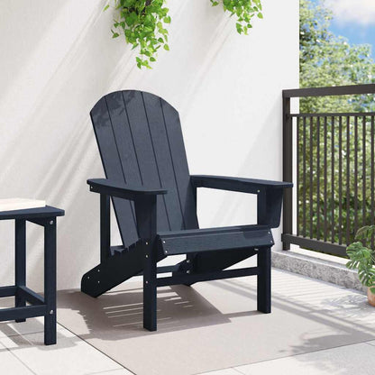 Adirondack Chair Navy 74 x 82 x 92cm HDPE
