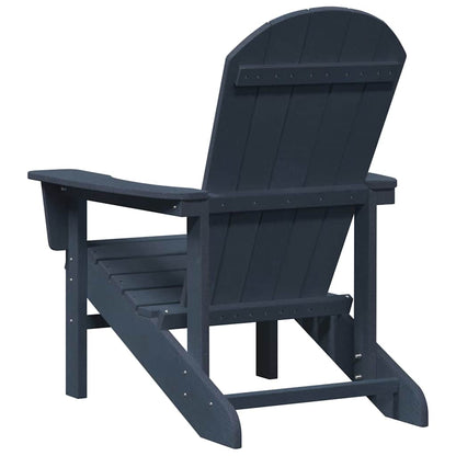 Adirondack Chair Navy 74 x 82 x 92cm HDPE
