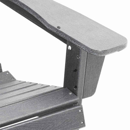 Adirondack Chair Light Grey 74 x 82 x 92cm HDPE