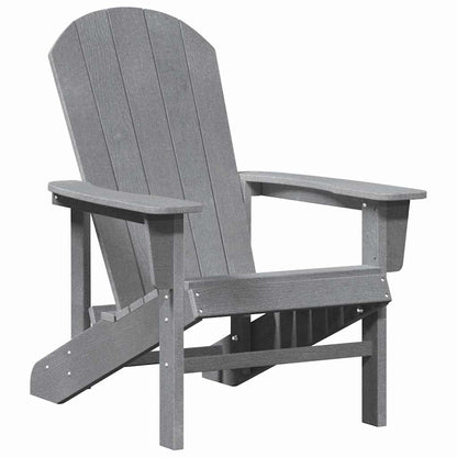 Adirondack Chair Light Grey 74 x 82 x 92cm HDPE