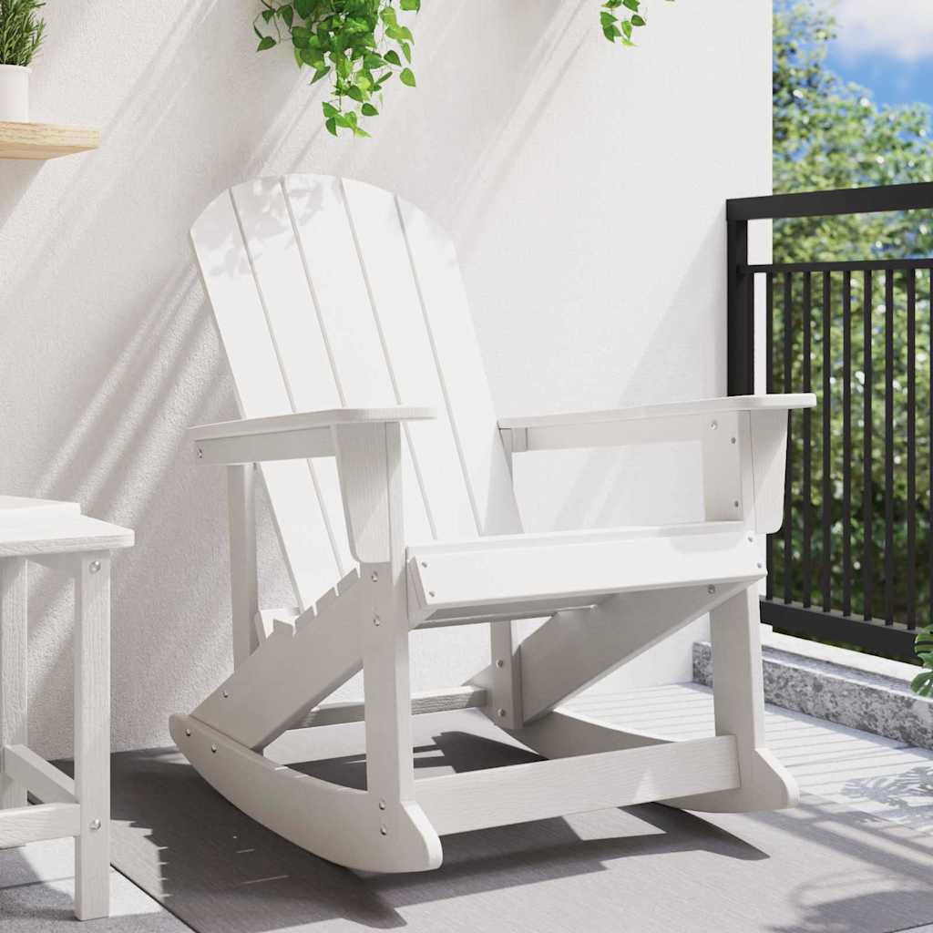 Adirondack Rocking Chair White 73.5 x 92 x 90cm HDPE