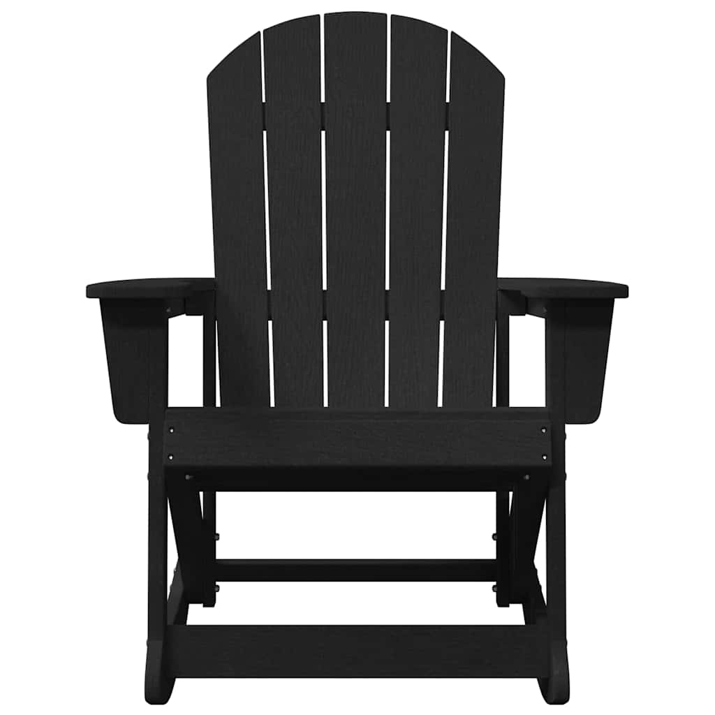 Adirondack Rocking Chair Black 73.5 x 92 x 90cm HDPE