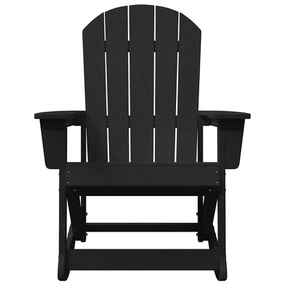 Adirondack Rocking Chair Black 73.5 x 92 x 90cm HDPE