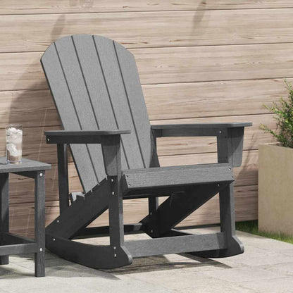 Adirondack Rocking Chair Light Grey 73.5 x 92 x 90cm HDPE