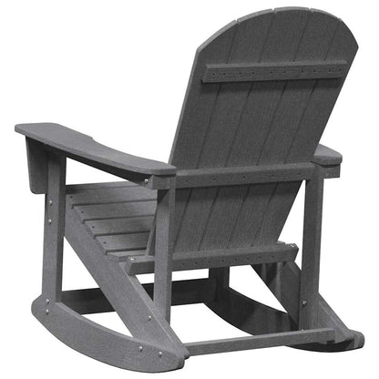 Adirondack Rocking Chair Light Grey 73.5 x 92 x 90cm HDPE