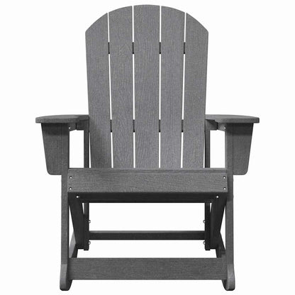 Adirondack Rocking Chair Light Grey 73.5 x 92 x 90cm HDPE