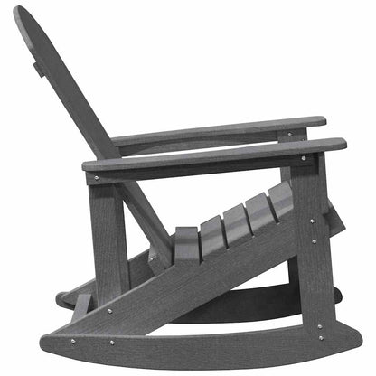 Adirondack Rocking Chair Light Grey 73.5 x 92 x 90cm HDPE