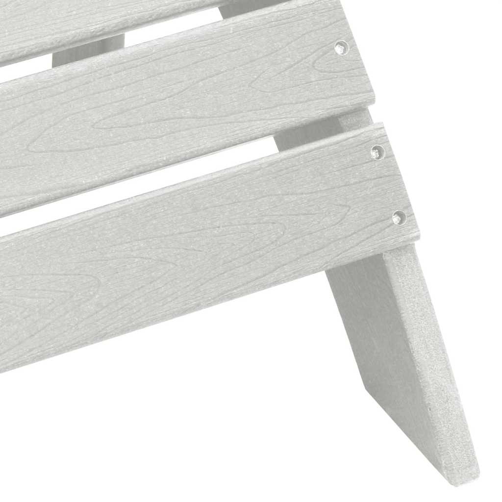 Adirondack Chair White 74 x 82 x 92cm HDPE