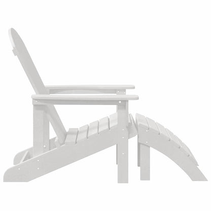 Adirondack Chair White 74 x 82 x 92cm HDPE