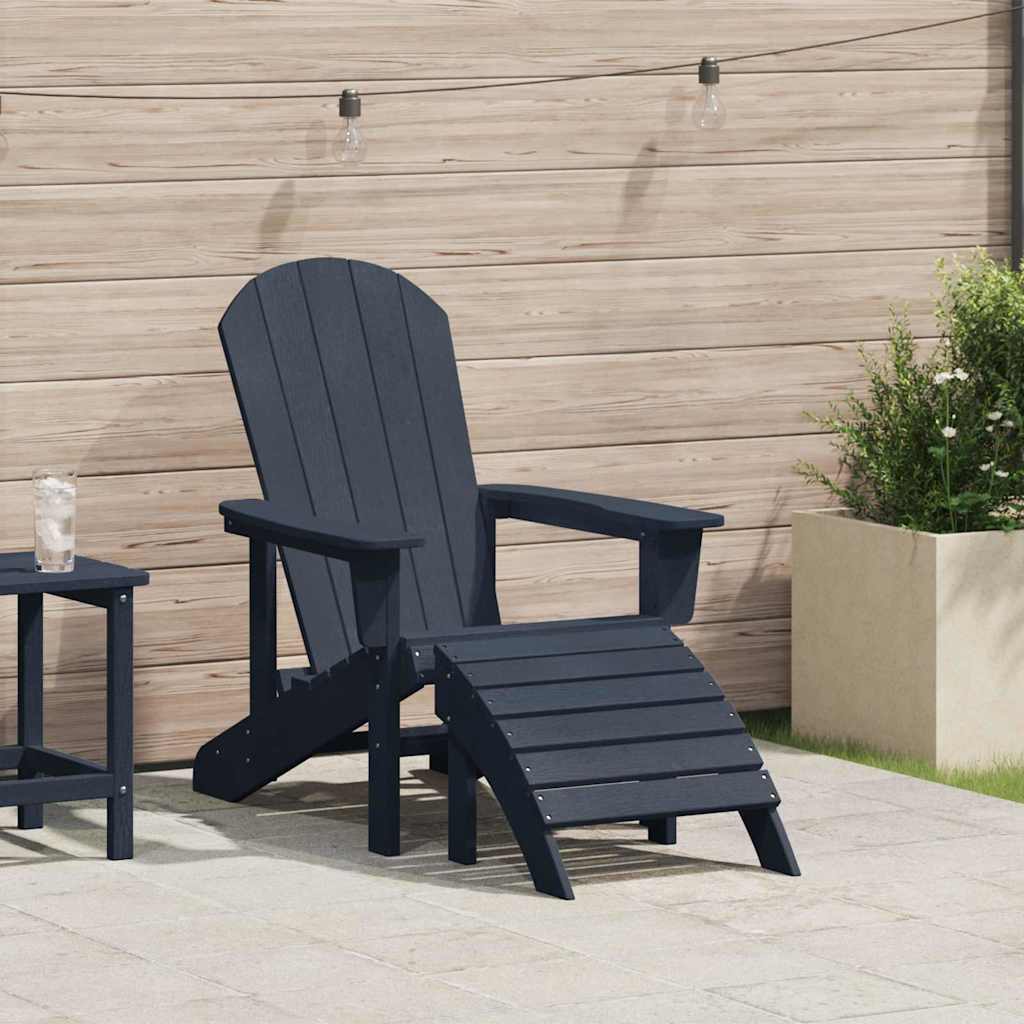 Adirondack Chair Navy 74 x 82 x 92cm HDPE