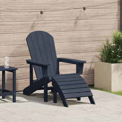 Adirondack Chair Navy 74 x 82 x 92cm HDPE