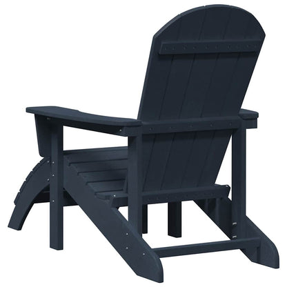 Adirondack Chair Navy 74 x 82 x 92cm HDPE