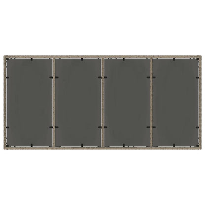 Garden Dining Set 9 pcs Grey Poly rattan
