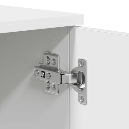 Bed Frame with Drawer White 100 x 200 cm Engineered Wood