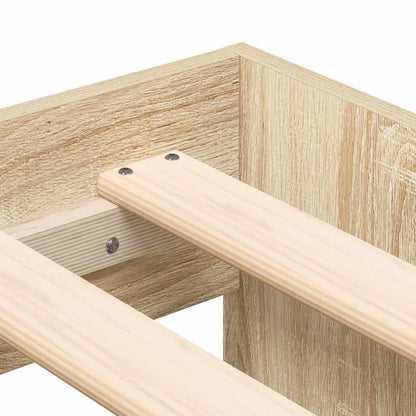 Bed Frame with Drawer Sonoma Oak 100 x 200 cm Engineered Wood