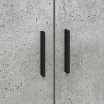 Bed Frame Concrete Grey 100 x 200 cm Engineered Wood