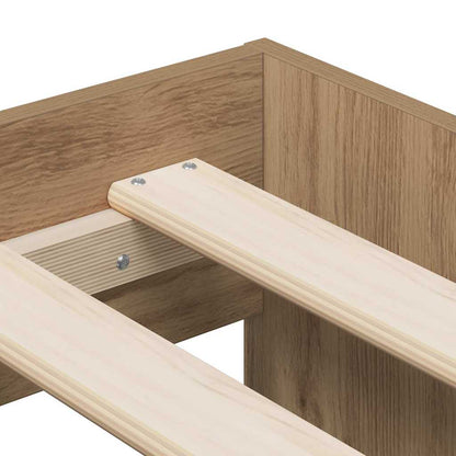 Bed Frame with Drawer Artisan Oak 100 x 200 cm Engineered Wood