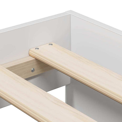 Bed Frame with Drawer White 80 x 200 cm Engineered Wood