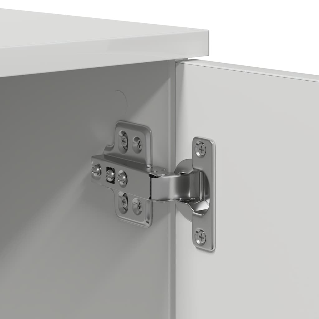 Bed Frame with Drawer White 90 x 190 cm Engineered Wood