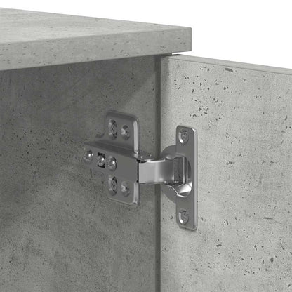 Bed Frame with Drawer Concrete Grey 90 x 190 cm Engineered Wood