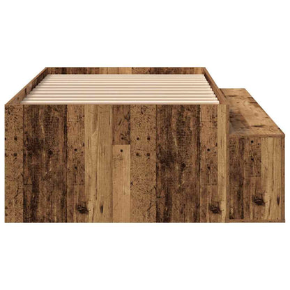 Bed Frame with Drawer Old Wood 90 x 190 cm Engineered Wood