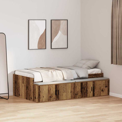 Bed Frame with Drawer Artisan Oak 70 x 190 cm Engineered Wood
