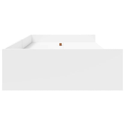 Bed Frame with Headboard White 100 x 200 cm Engineered Wood