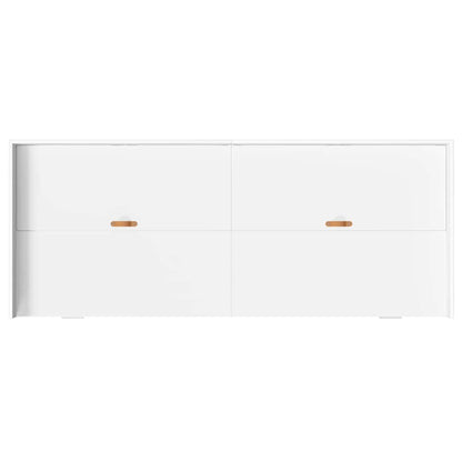 Storage Bed Frame with Drawer White 80 x 200 cm Engineered wood