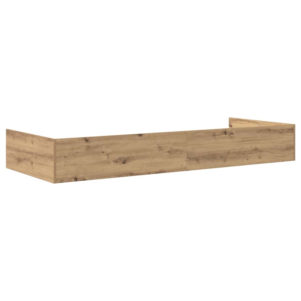 Storage Bed Frame Artisan Oak 80 x 200 cm Engineered wood