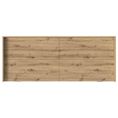 Storage Bed Frame Artisan Oak 80 x 200 cm Engineered wood