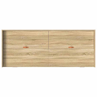 Storage Bed Frame Sonoma Oak 75 x 190 cm Engineered wood