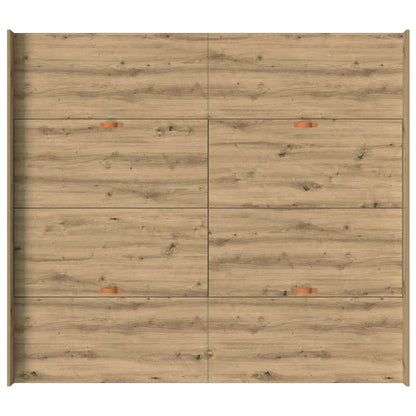 Storage Bed Frame Artisan Oak 200 x 200 cm Engineered Wood