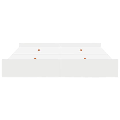 Storage Bed Frame White 180 x 200 cm Engineered Wood