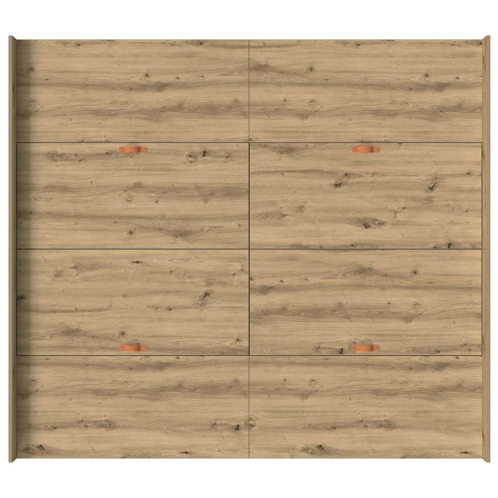 Storage Bed Frame Artisan Oak 180 x 200 cm Engineered Wood