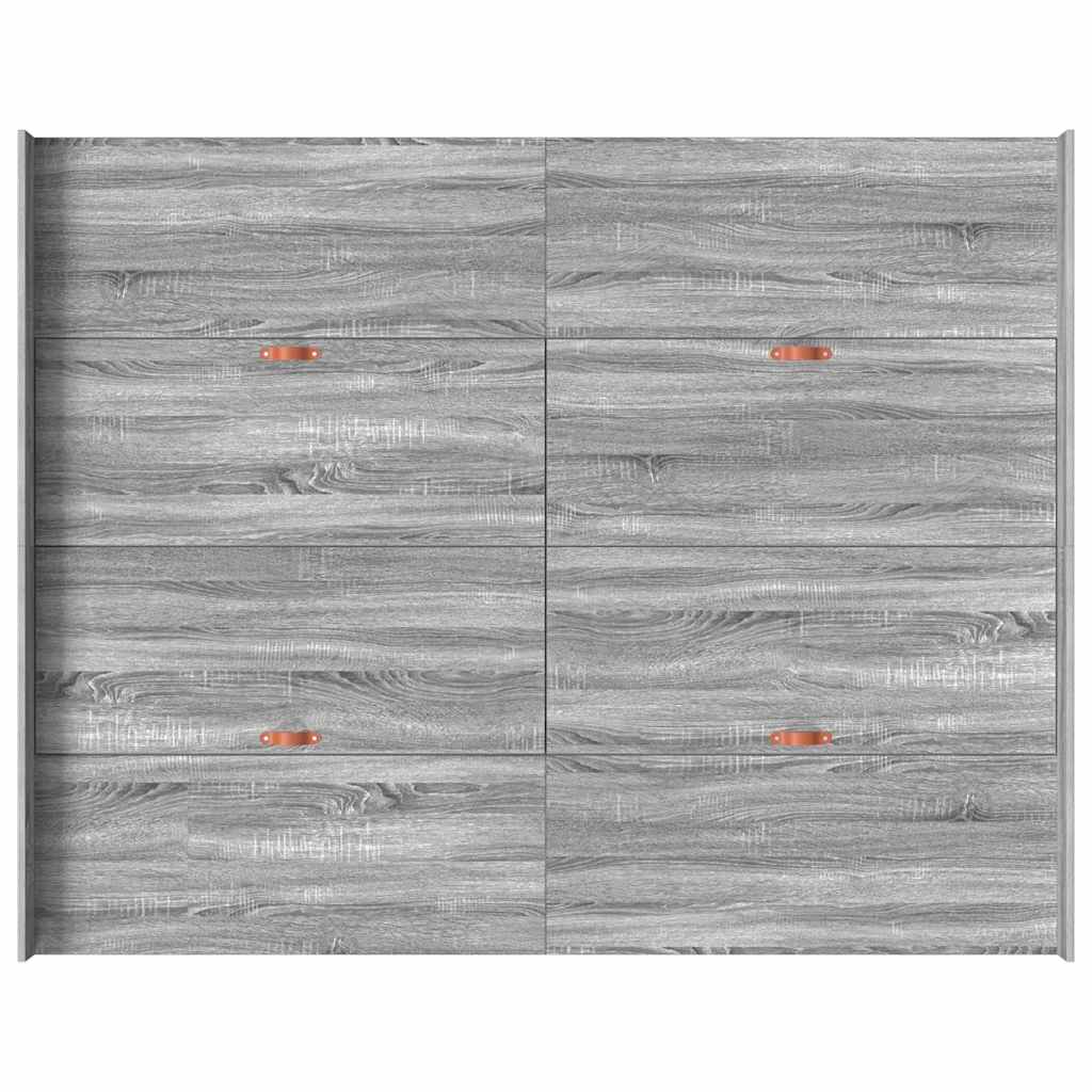 Storage Bed Frame Grey Sonoma 160 x 200 cm Engineered Wood