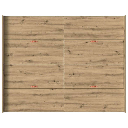 Storage Bed Frame Artisan Oak 160 x 200 cm Engineered Wood