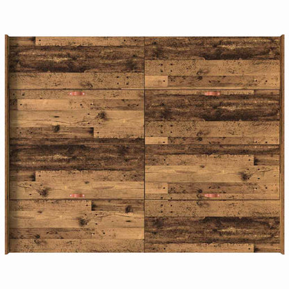 Storage Bed Frame Old Wood 150 x 200 cm Engineered Wood