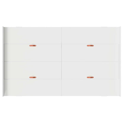 Storage Bed Frame White 120 x 200 cm Engineered Wood