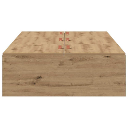 Bed Frame with Storage Artisan oak 80 x 200 cm Engineered wood