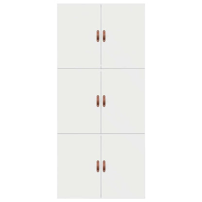 Storage Bed Frame White 90 x 200 cm Engineered Wood