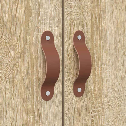 Bed Frame with Storage Sonoma oak 200 x 200 cm Engineered wood