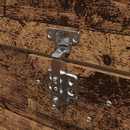 Bed Frame with Storage Old wood 200 x 200 cm Engineered wood