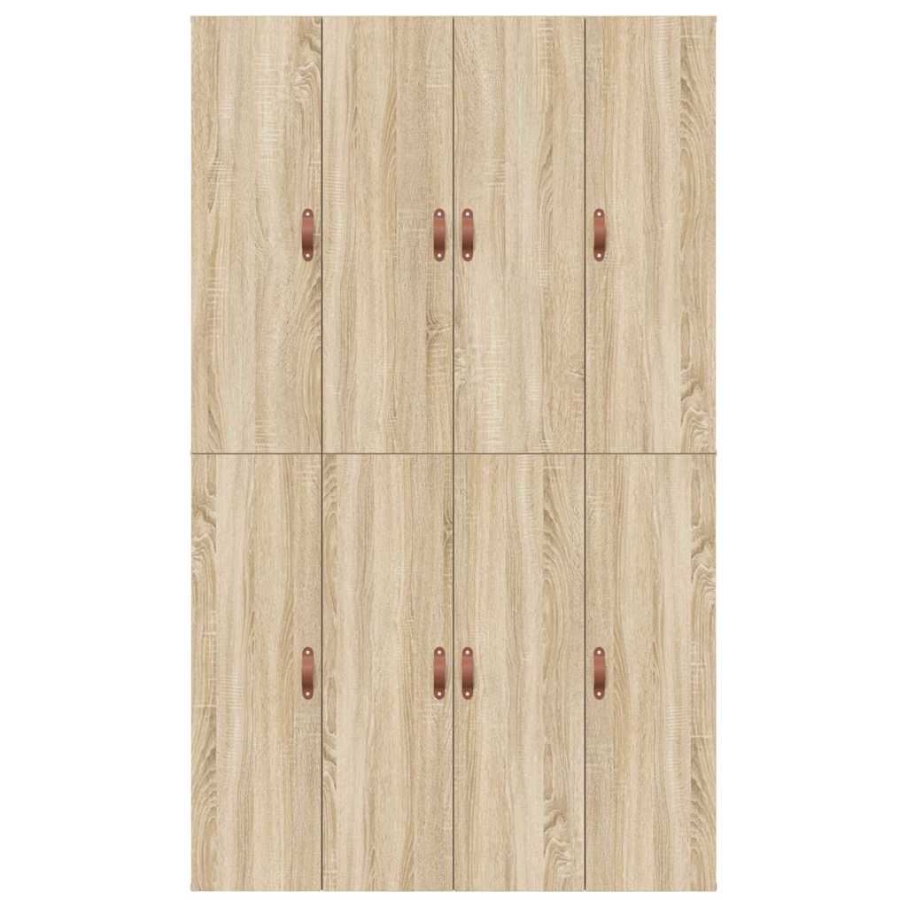 Bed Frame with Storage Sonoma oak 120 x 200 cm Engineered wood