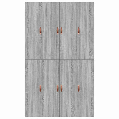 Bed Frame with Storage Grey sonoma 120 x 200 cm Engineered wood