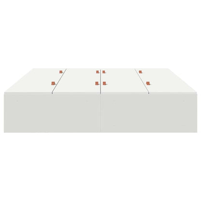 Storage Bed Frame White 160 x 200 cm Engineered Wood