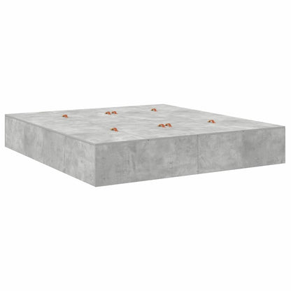 Storage Bed Frame Concrete Grey 180 x 200 cm Engineered Wood