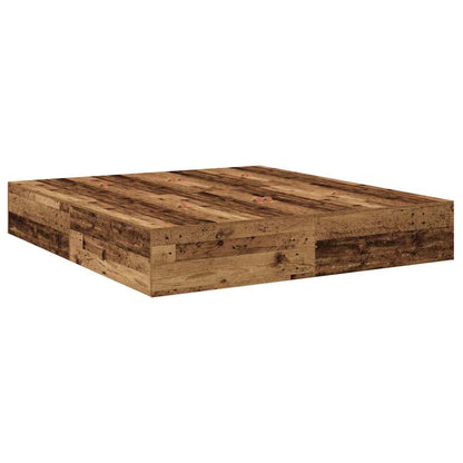 Bed Frame with Storage Old wood 180 x 200 cm Engineered wood