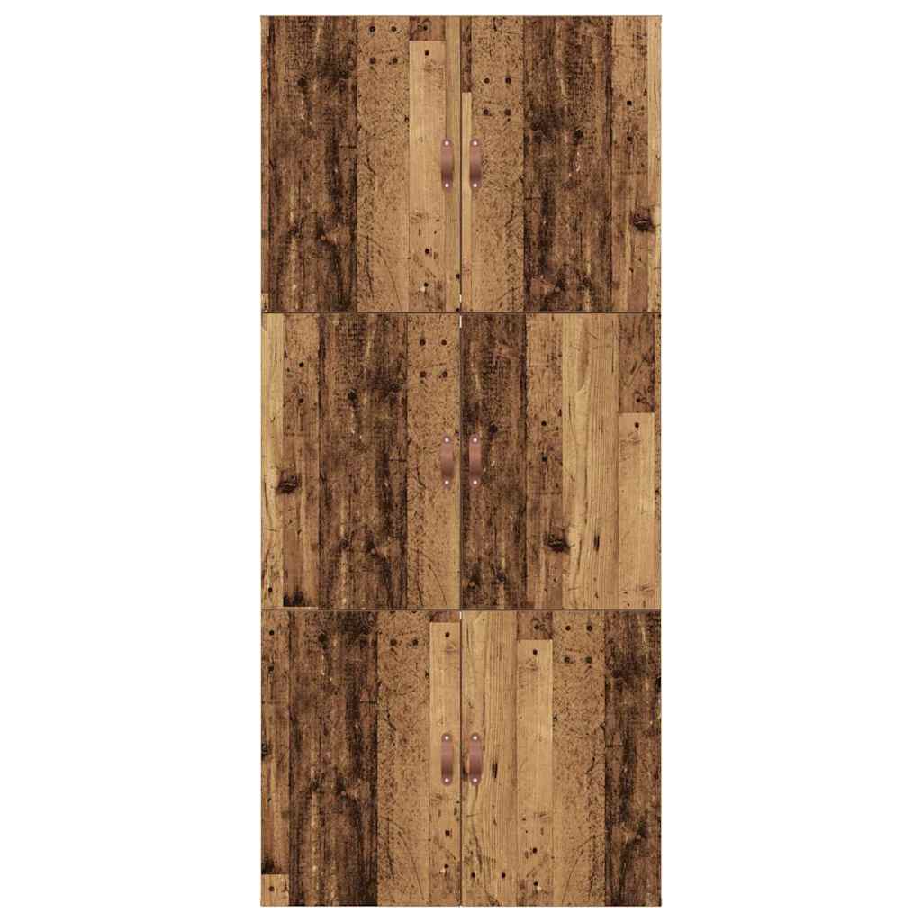 Bed Frame with Storage Old wood 90 x 190 cm Engineered wood