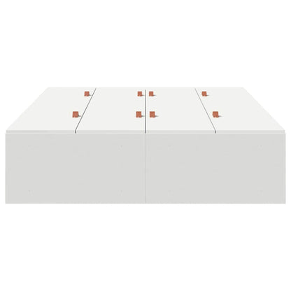 Storage Bed Frame White 120 x 190 cm Engineered Wood